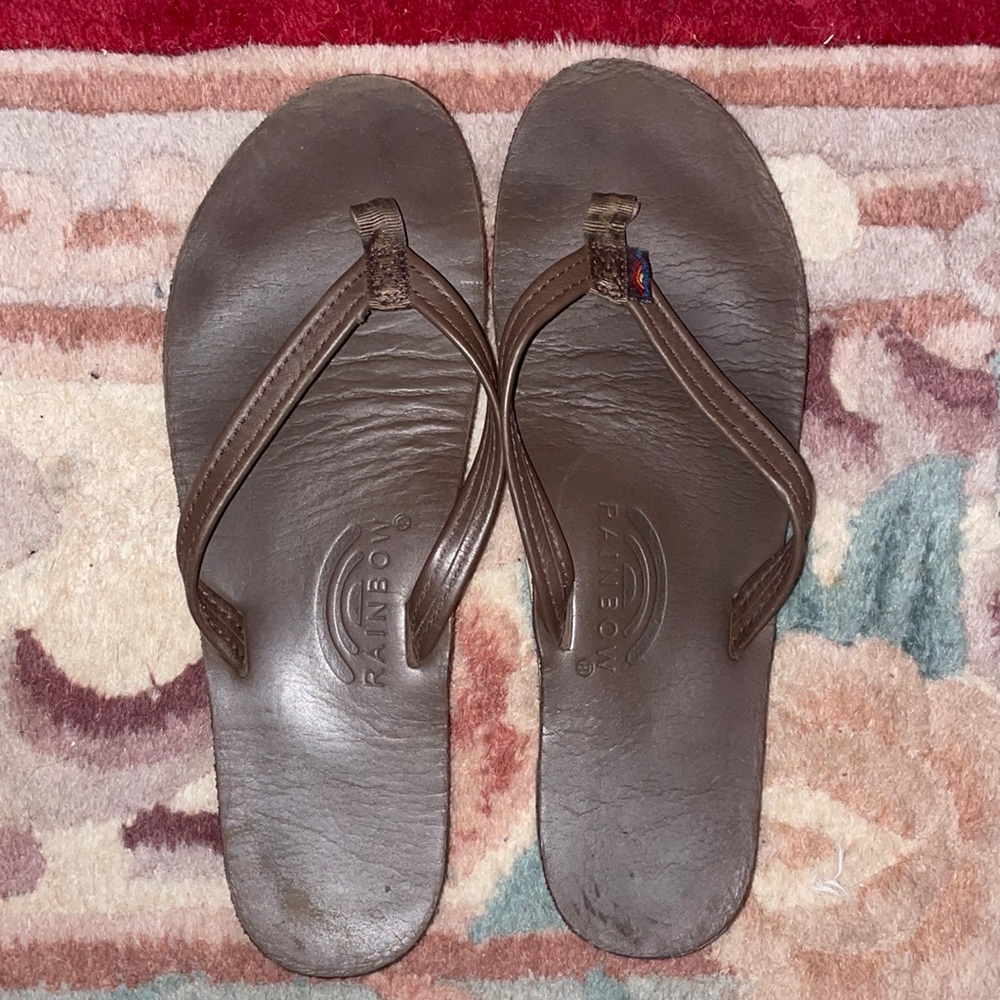 rainbows flip flops